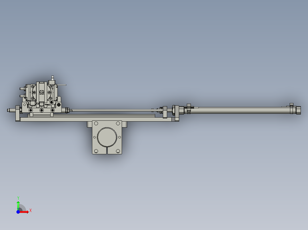 活塞杆插入组件前视图