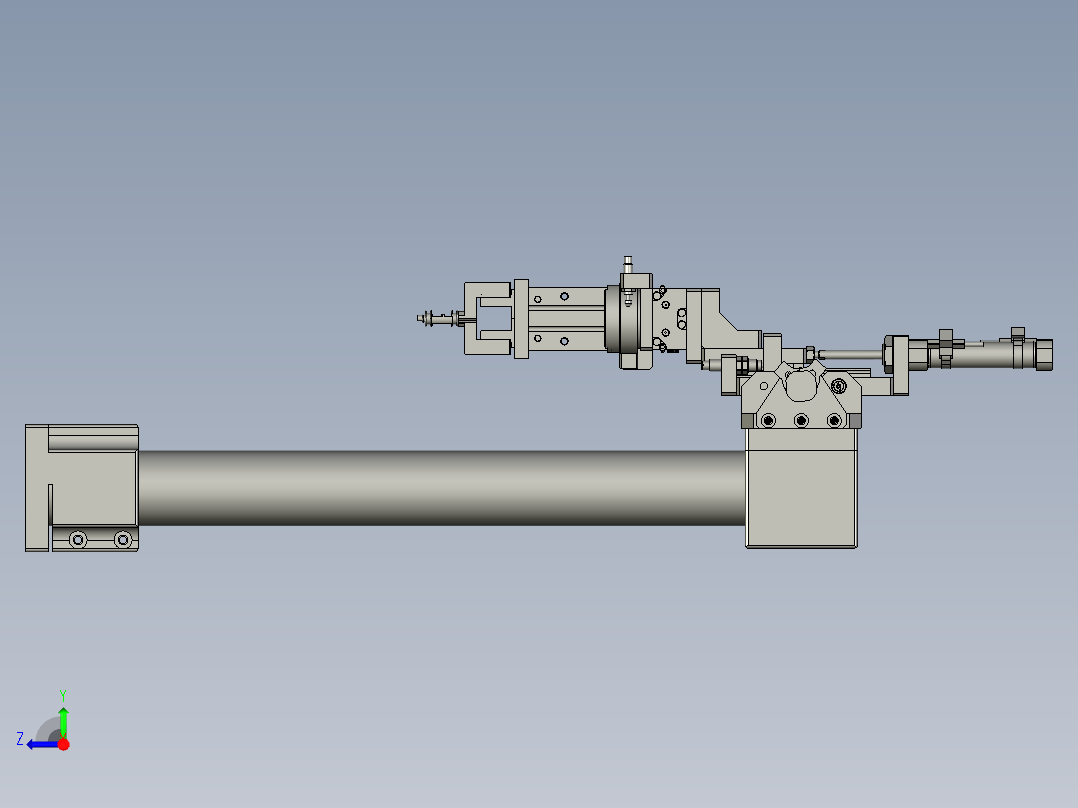 活塞杆插入组件右视图