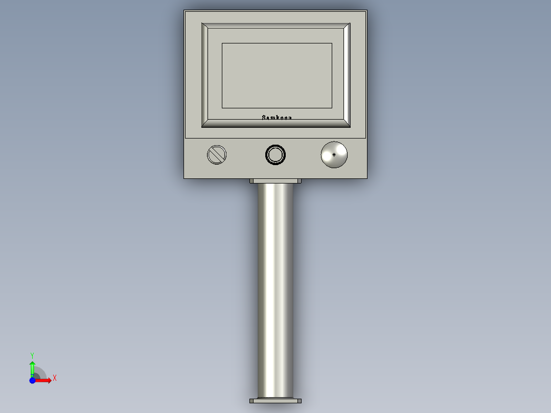 装配体-7寸人机控制箱-02前视图