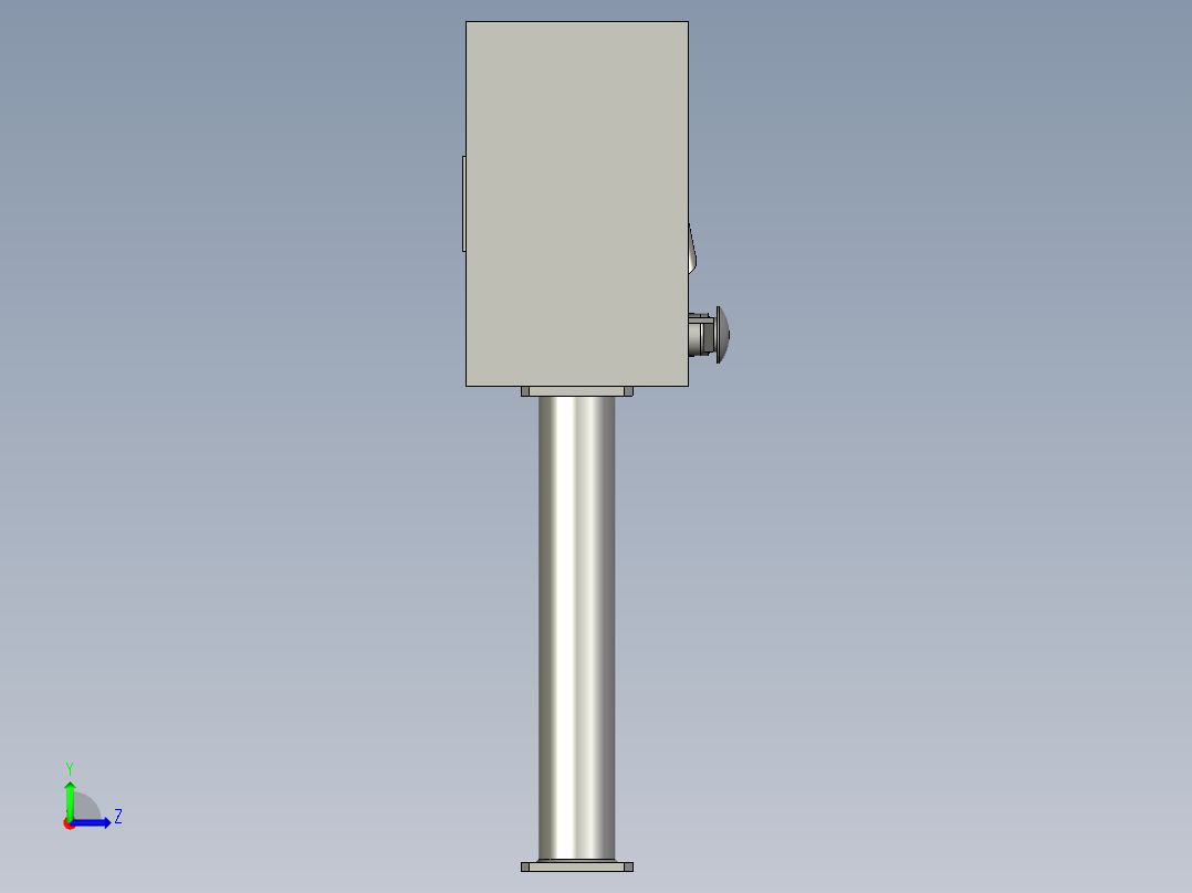 装配体-7寸人机控制箱-02左视图