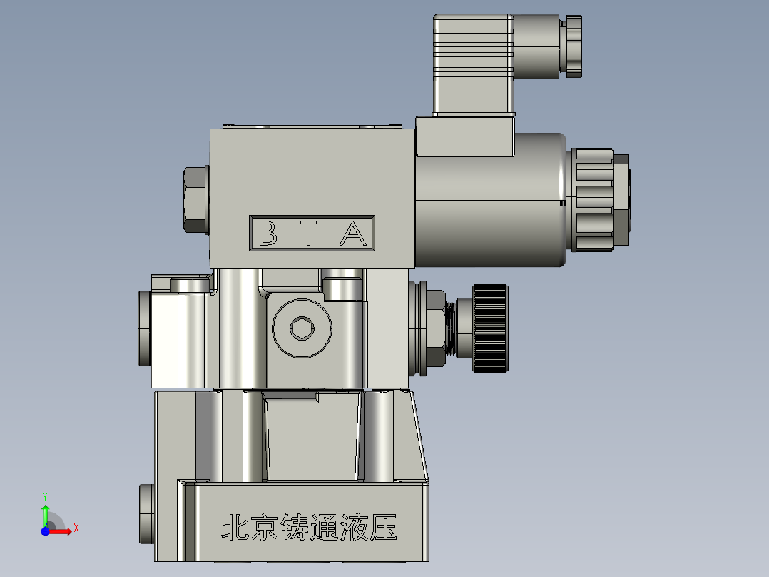 CQDBDBW先导溢流阀50系列-板式连接DBW10前视图