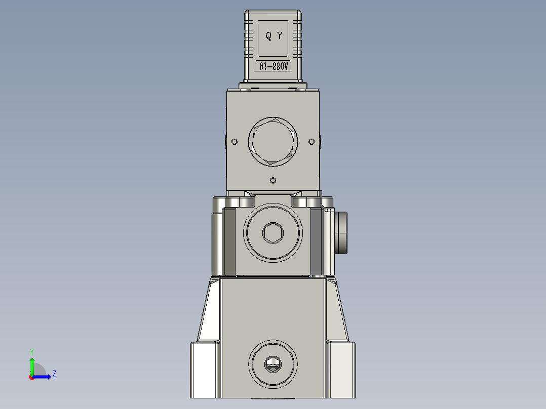 CQDBDBW先导溢流阀50系列-板式连接DBW10左视图
