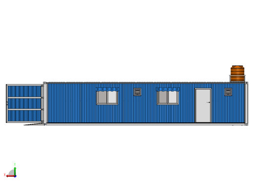 由两个40英尺集装箱搭建的车库后视缩略图