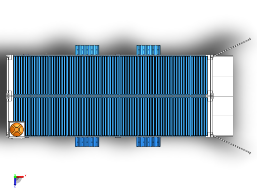 由两个40英尺集装箱搭建的车库俯视缩略图