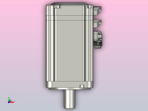 大研伺服电机-ACL80C750W4-2500M-48-19-BK前视缩略图