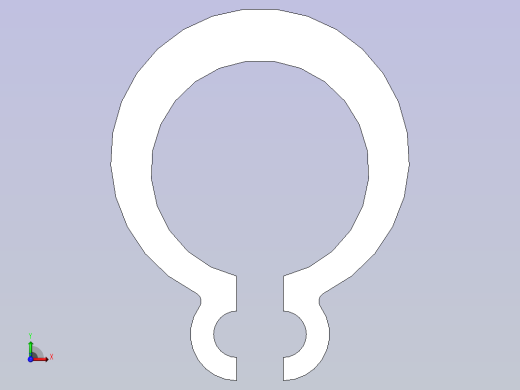 GB／T894。1轴用弹性挡圈A型5(65Mn)前视缩略图