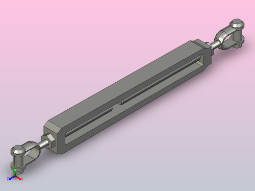 国标GB旋转式索具螺旋扣_UU型M16-450