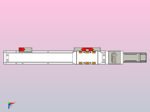 GTH 内嵌式模组 FTH50-PD  TOYO 电缸滑台[FTH50-250-PD-P10]俯视缩略图