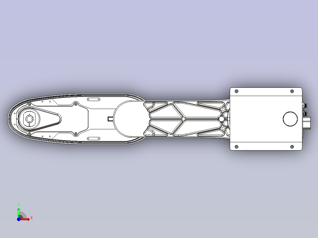 华数机器人HSR-SR6600三维模型前视图