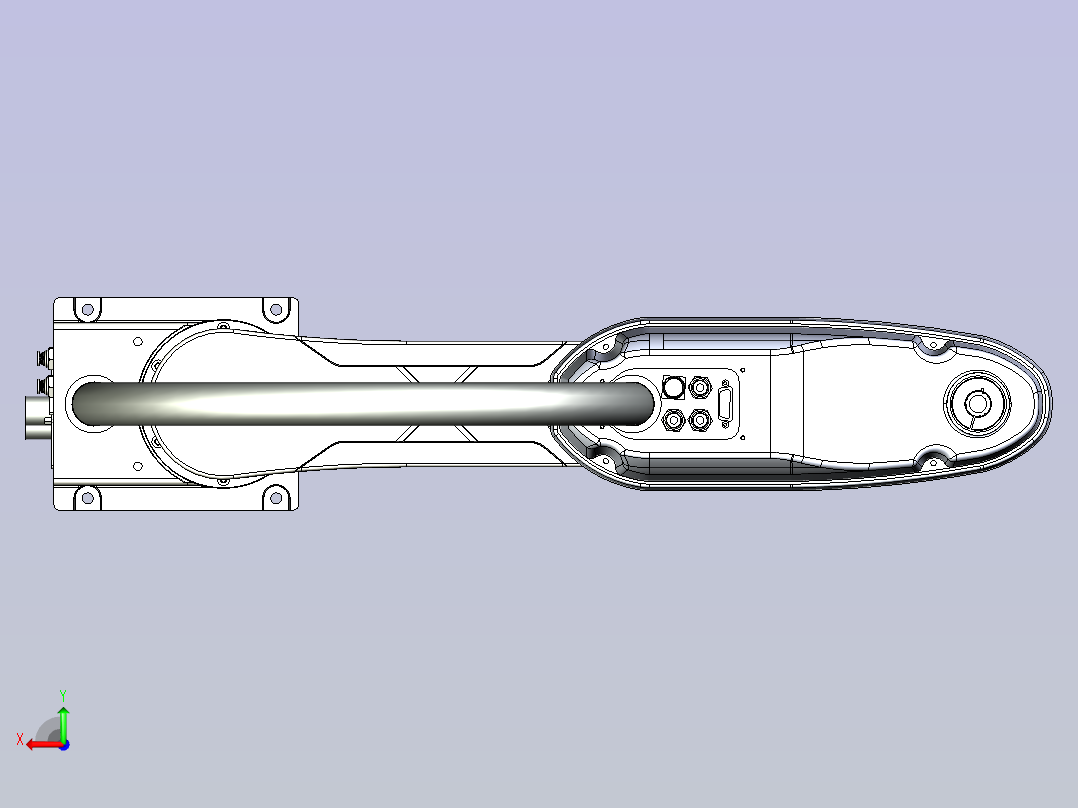 华数机器人HSR-SR6600三维模型后视图