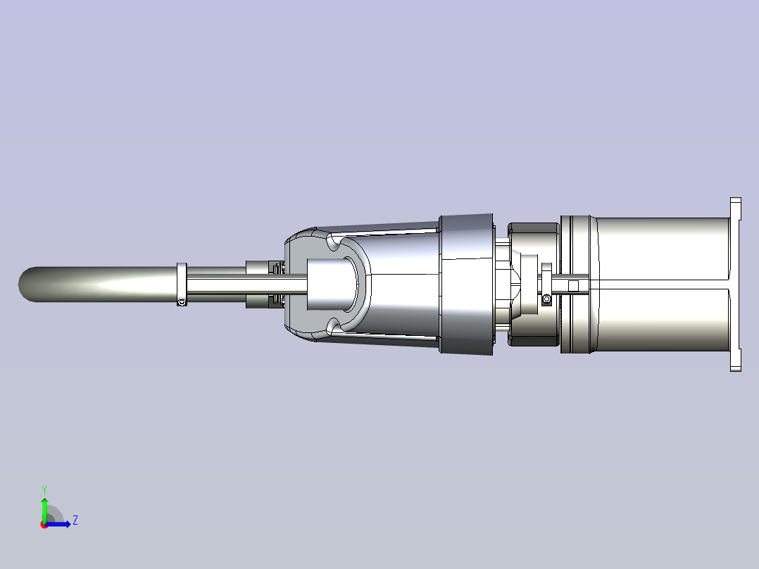 华数机器人HSR-SR6600三维模型左视图