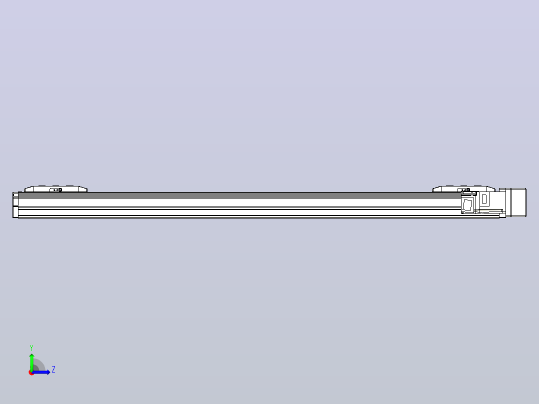 滚珠丝杠线性轴TPA-GCRS-50-1205C-L300-MR-M10-N3左视图