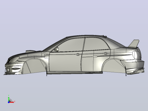 斯巴鲁 impreza 2006 SolidWorks  igs stp前视缩略图