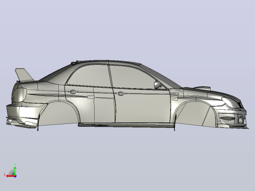 斯巴鲁 impreza 2006 SolidWorks  igs stp后视缩略图
