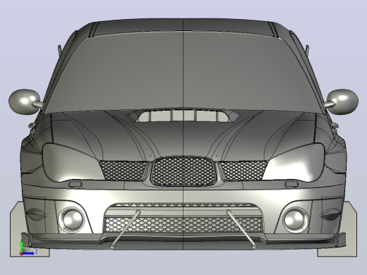 斯巴鲁 impreza 2006 SolidWorks  igs stp左视缩略图