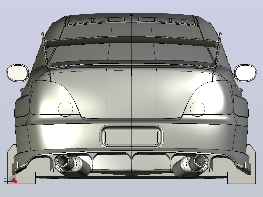 斯巴鲁 impreza 2006 SolidWorks  igs stp右视图