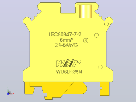 电器通用端子台ZIW76-6前视缩略图