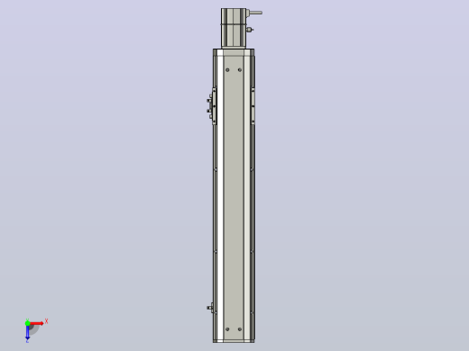 SYS12-BC-450-200W滚珠花健、支撑座、滚珠丝杠、交叉导轨、直线模组.STEP俯视缩略图