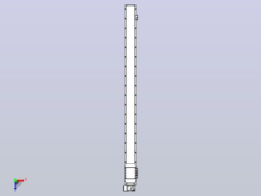 机器人皮带驱动直线轴TPA-GCB-120-P70-L1600-LU-M20-N3俯视缩略图