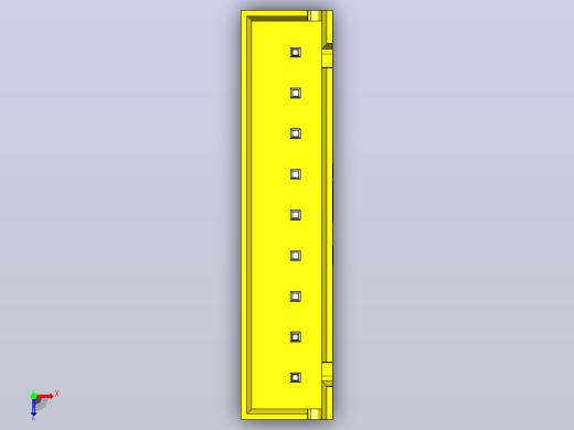 连接器黄色JST XH 9针2.54 mm俯视缩略图