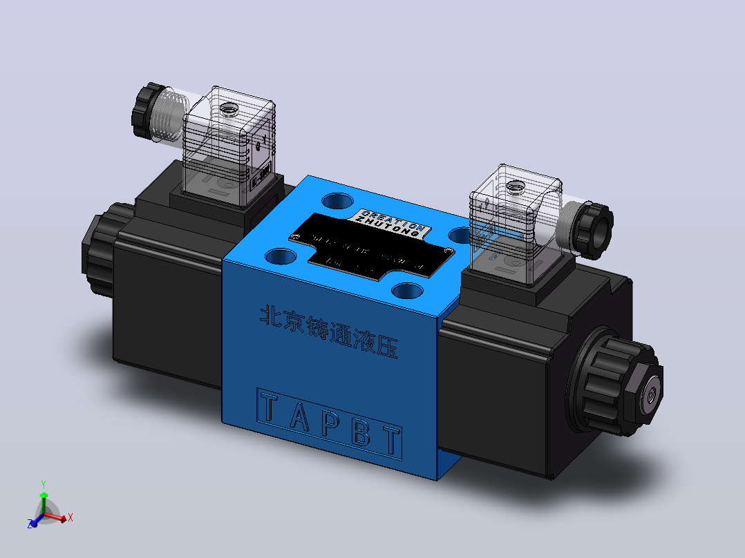 4WE10E 电磁换向阀220V主视图