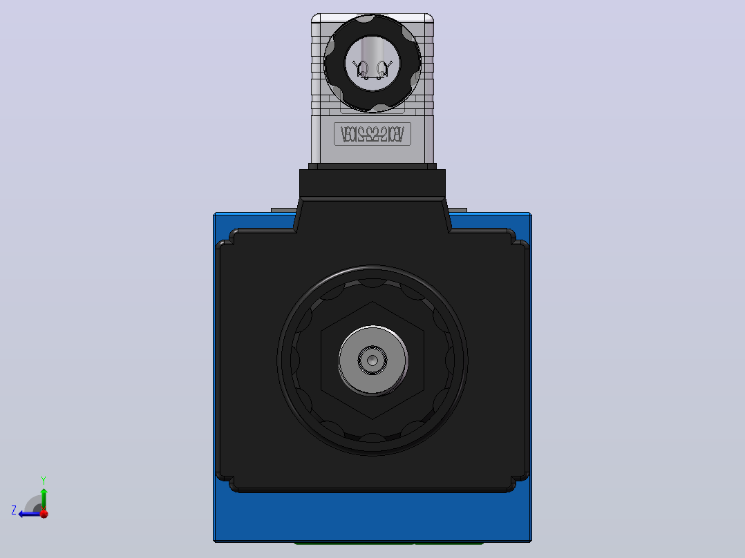 4WE10E 电磁换向阀220V右视图