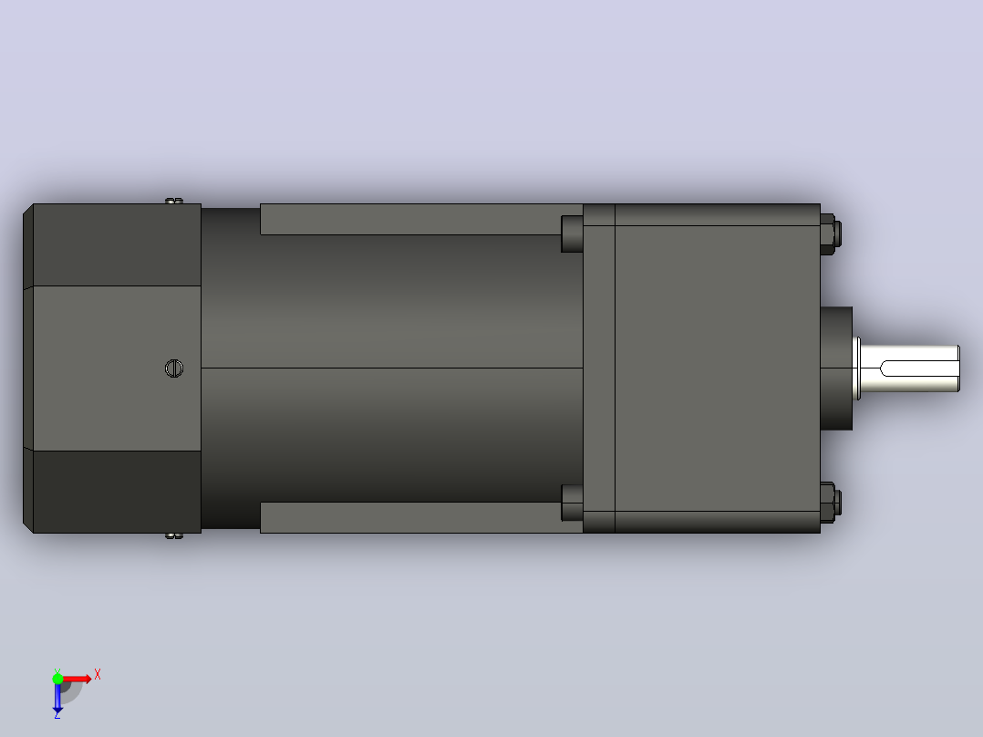 140W 微型减速电机[61K140GU-S3]俯视图