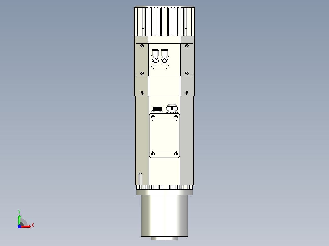 ES929.130-9.0-12.0KW-HSK-F63自动换刀电主轴[ES929-12-9.0KW-HSK-F63]前视图