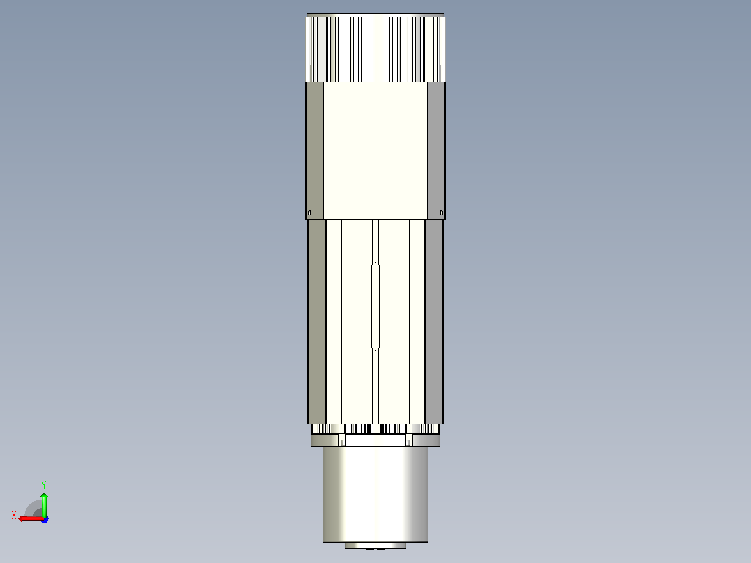 ES929.130-9.0-12.0KW-HSK-F63自动换刀电主轴[ES929-12-9.0KW-HSK-F63]后视图