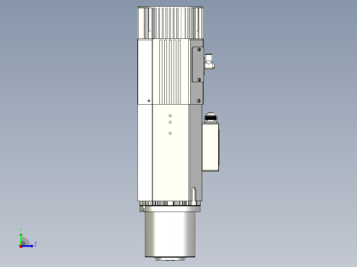 ES929.130-9.0-12.0KW-HSK-F63自动换刀电主轴[ES929-12-9.0KW-HSK-F63]左视缩略图
