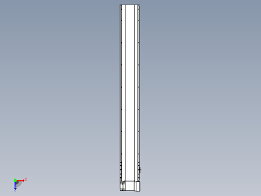 皮带直线轴半封闭可选导轨TPA-HNB-175D-140-L1300-RP-C-P75-N3俯视缩略图