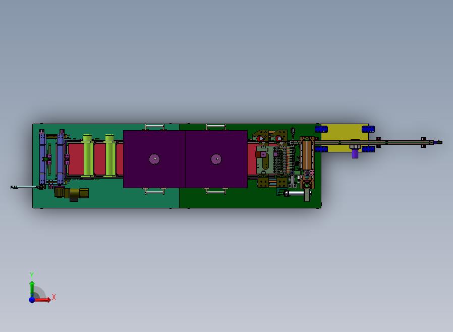 蜂鸣器四面点胶烘干生产线前视图