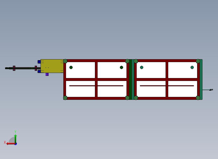 蜂鸣器四面点胶烘干生产线后视图