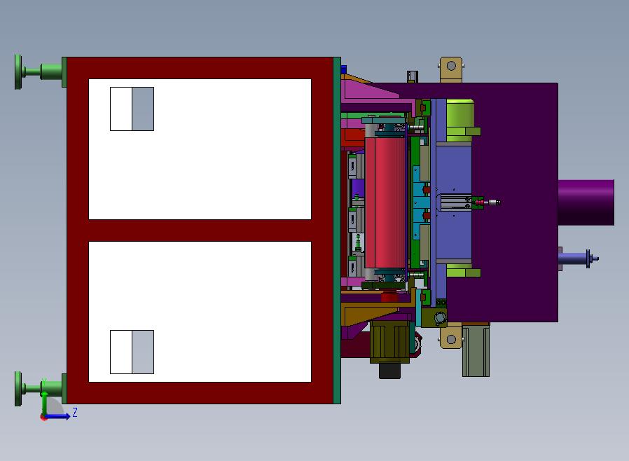 蜂鸣器四面点胶烘干生产线左视图