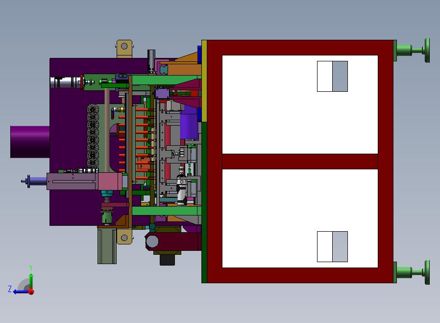 蜂鸣器四面点胶烘干生产线右视图