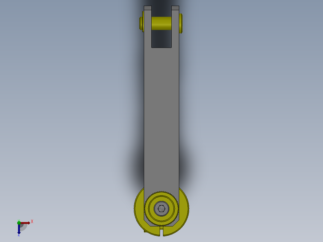 把手式孔位置检查夹具俯视图