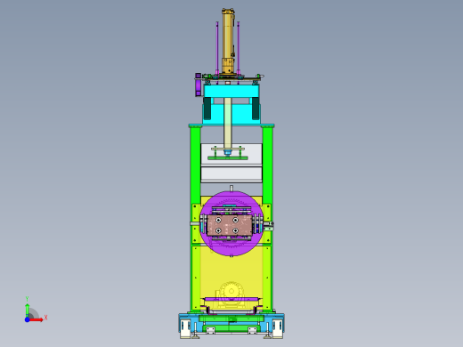 高压进线屏倍数焊接夹具CATIA前视缩略图
