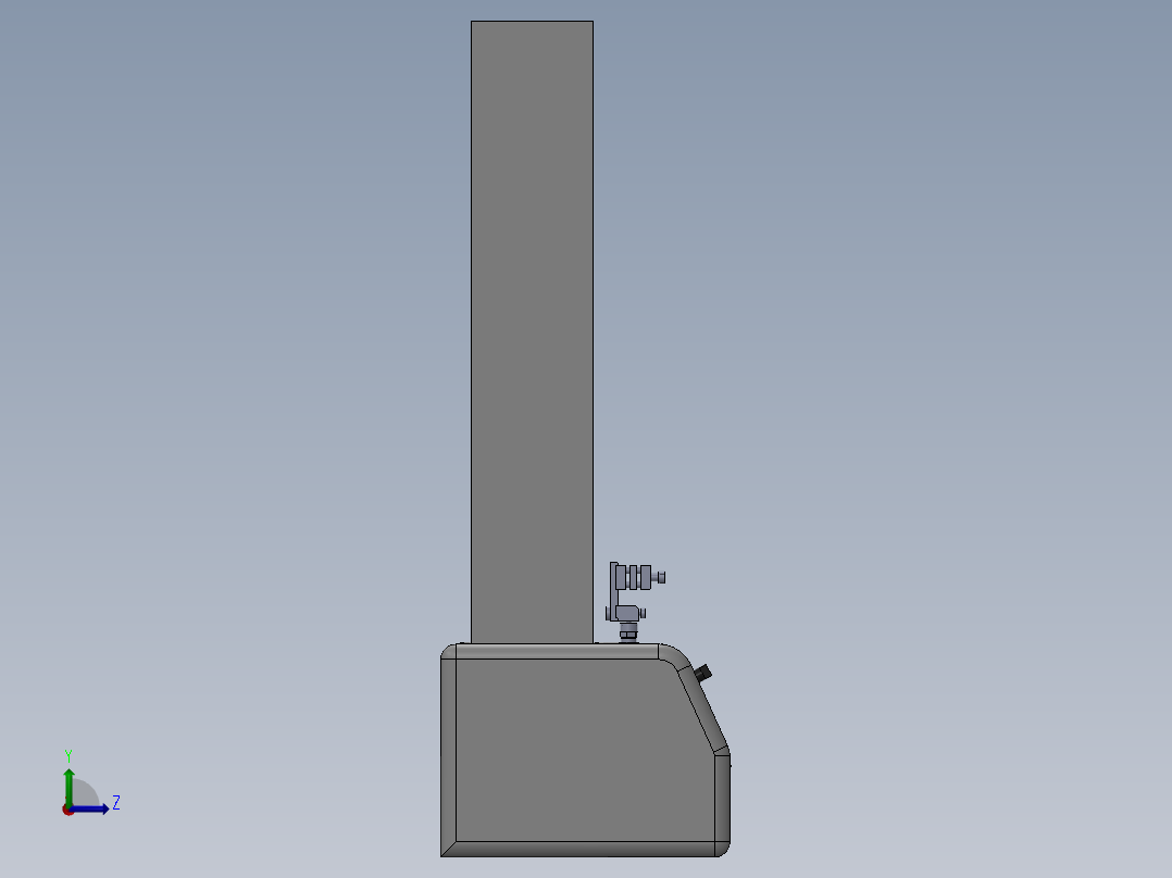 线材拉伸机(sw+cad+说明书)左视图