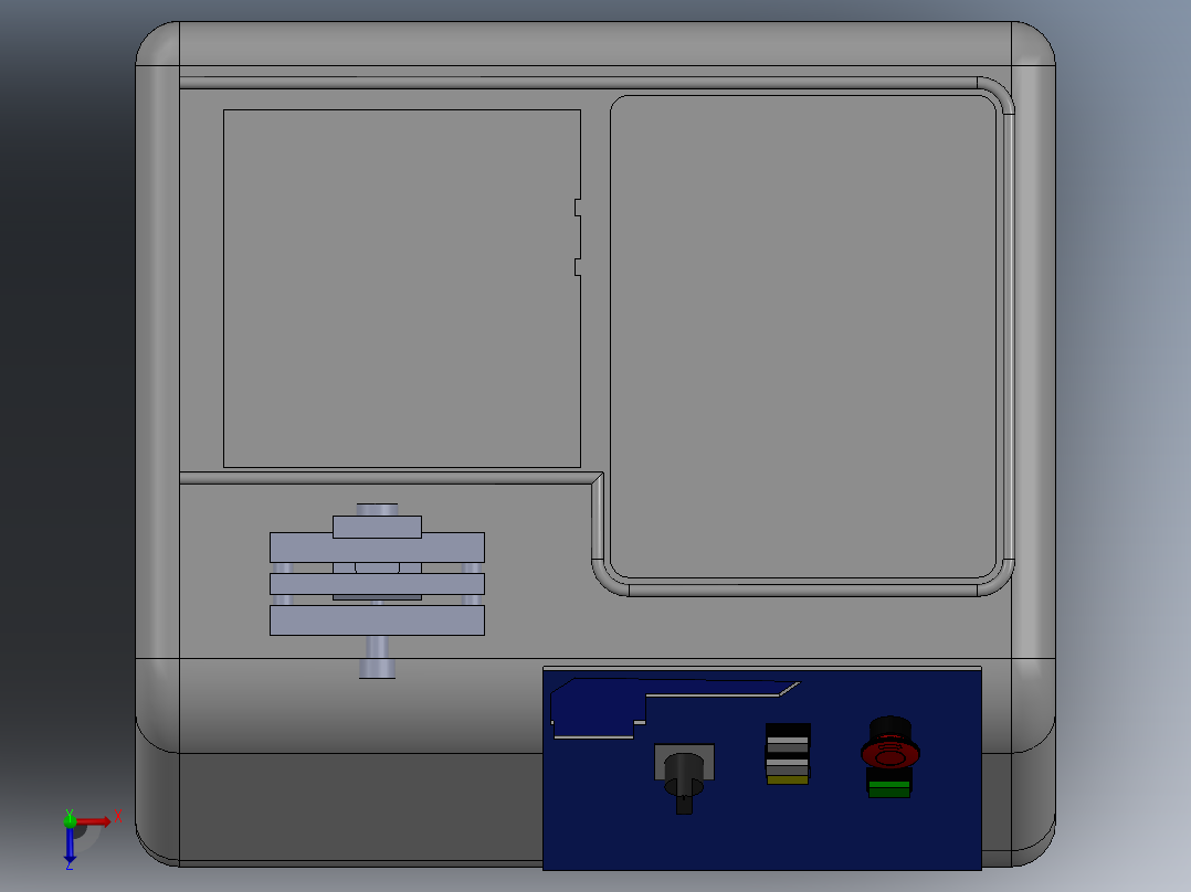 线材拉伸机(sw+cad+说明书)俯视图
