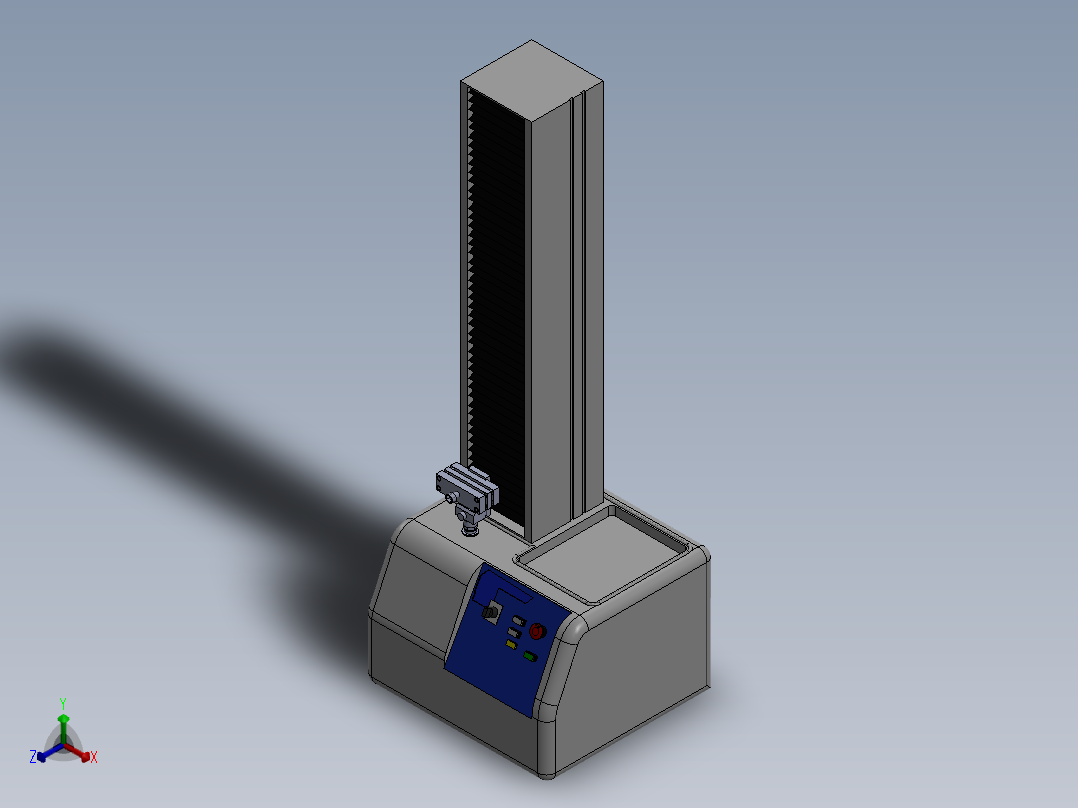 线材拉伸机(sw+cad+说明书)正等轴测图