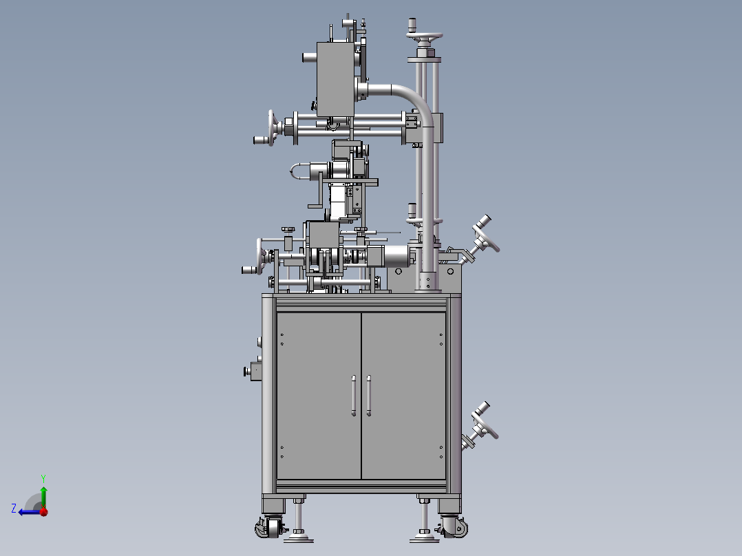 全自动纸盒贴标机3D图纸H309右视图
