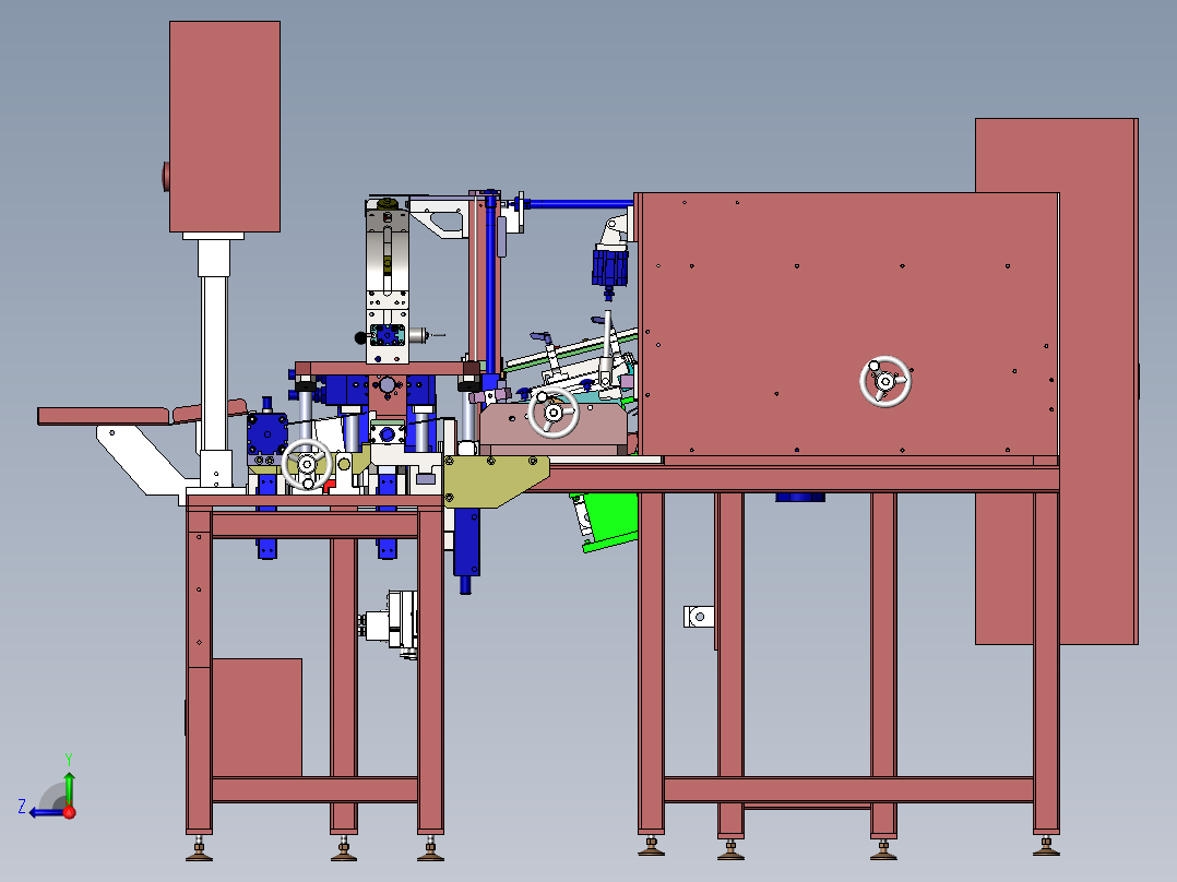 T4 滚筒底阀压装设备右视图