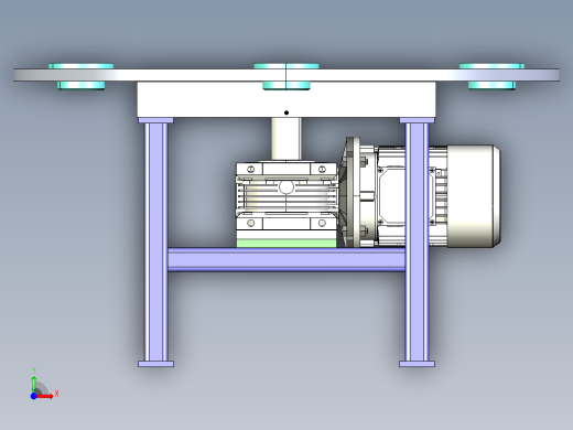 旋转工作台3D设计前视缩略图