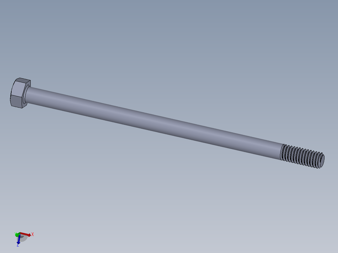UNC 六角螺栓-Hex Bolt 0.3125-18 x 6.SLDPRT