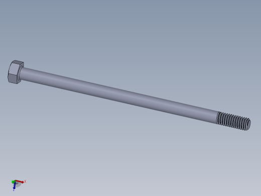 UNC 六角螺栓-Hex Bolt 0.3125-18 x 6.SLDPRT