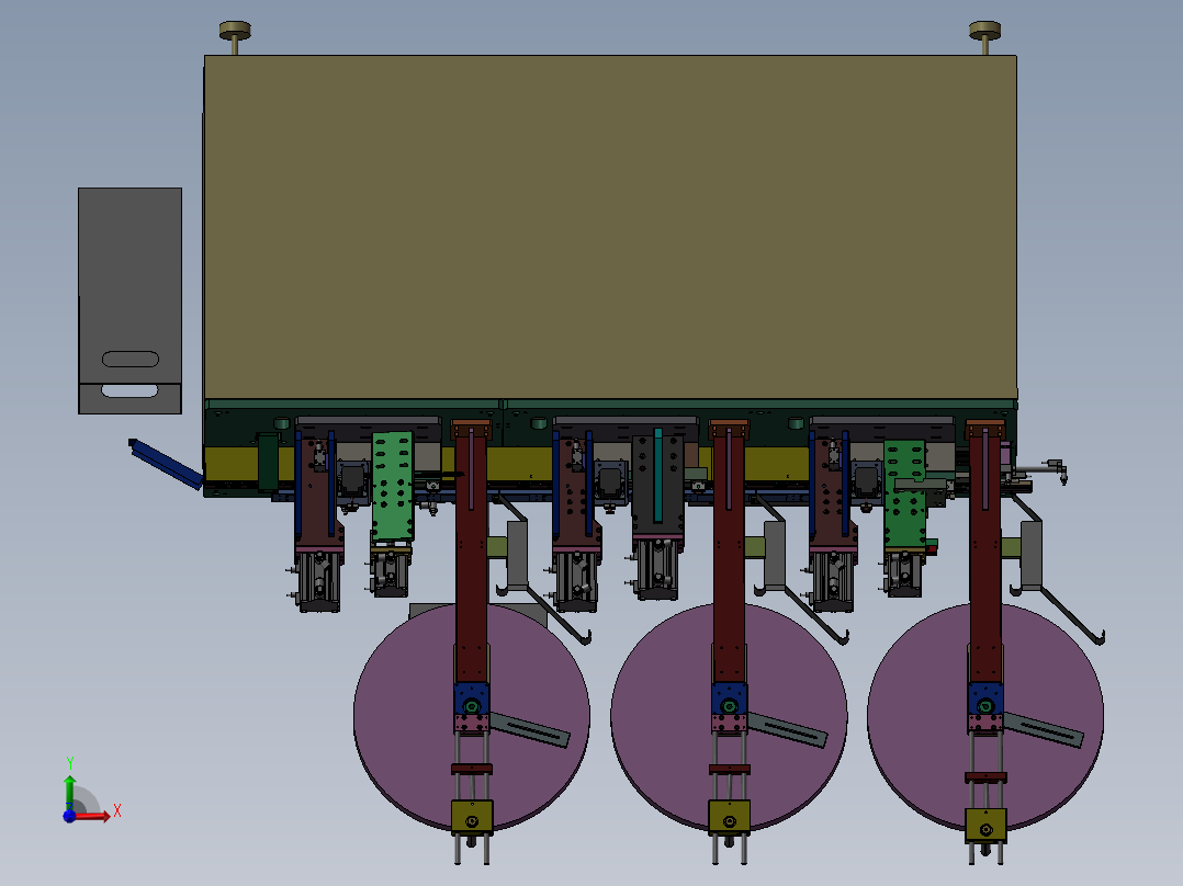 电子产品制造设备-插针自动机前视图