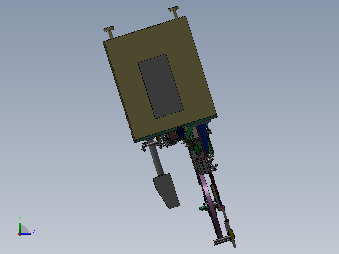 电子产品制造设备-插针自动机左视图
