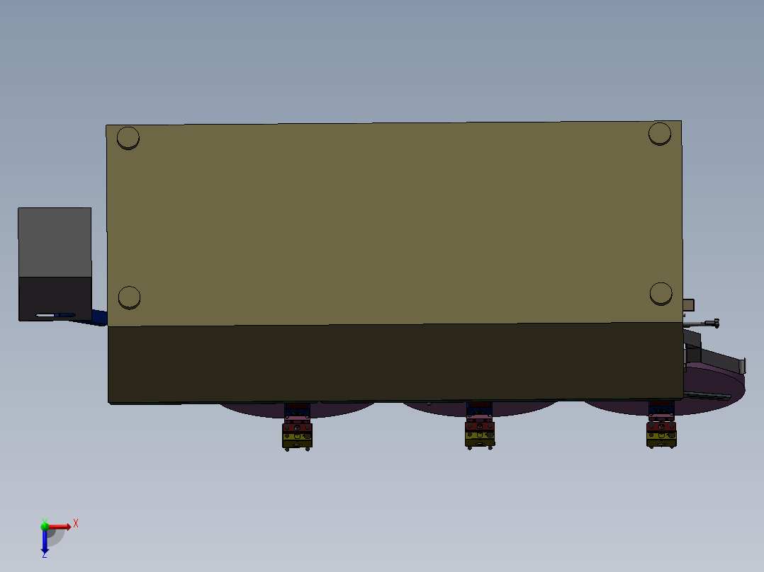 电子产品制造设备-插针自动机俯视图