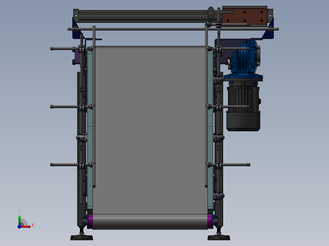 带式运送机前视图