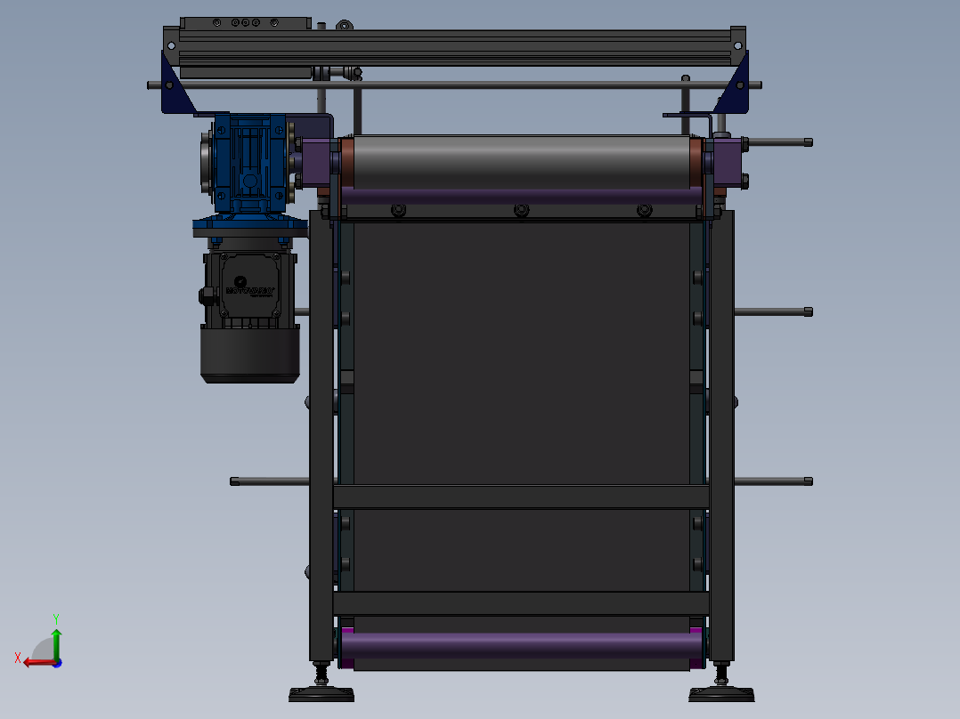 带式运送机后视图